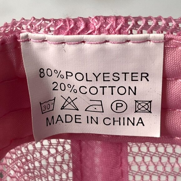 Mr Cool Hat Cap Adult Red Pink Adjustable‎ One Size Dad Trucker Mesh Mens - Picture 8 of 8